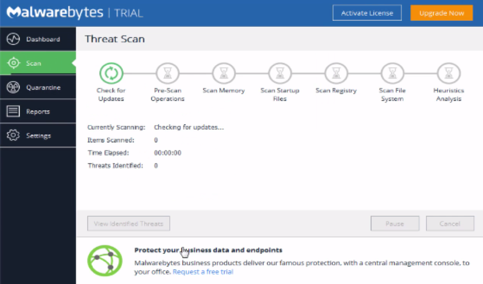 Malwarebytes Screenshot